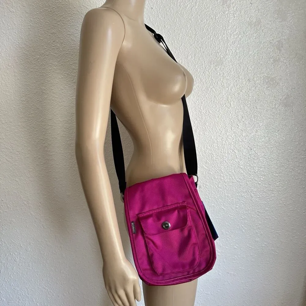 Columbia Crossbody Bag Womens OS Fuchsia Azza Sporty Messenger Nylon